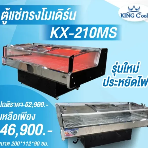 ตู้แช่อาหารสดสไตล์โมเดิร์น รุ่น KX-210MS